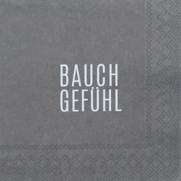 Cocktailserviette_ "BAUCHGEFÜHL"