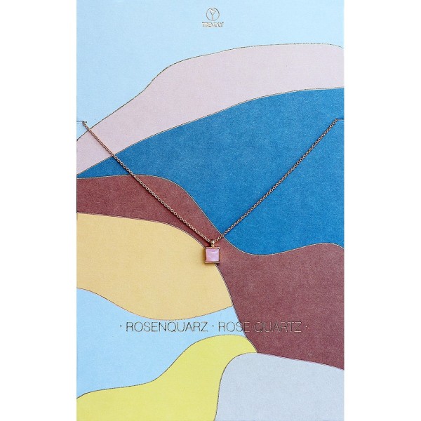 "Rosenquarz" Kette Trevoly