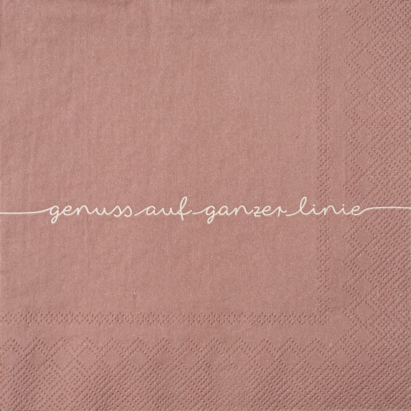 Serviette Genuss auf ganzer Linie