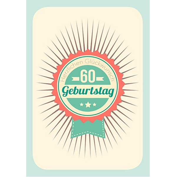 Geburtstagskarte 60