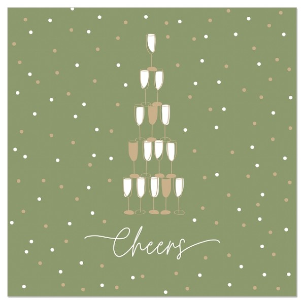 Servietten - pistazie Gläser/cheers