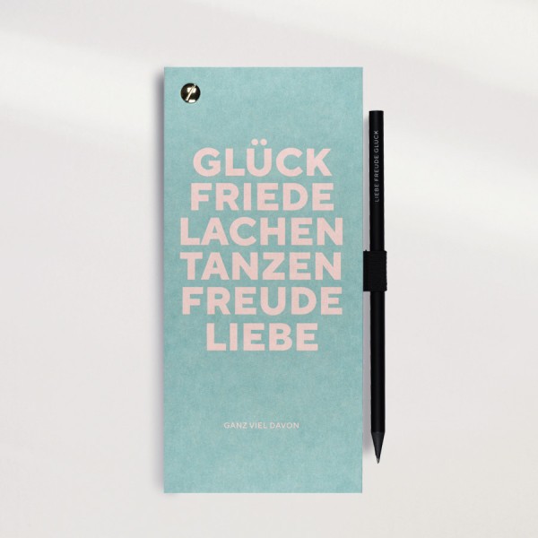 Schreibset - Liebe Freude Glück