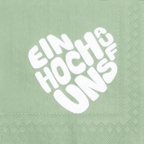 Cocktailservietten – Ein hoch auf uns