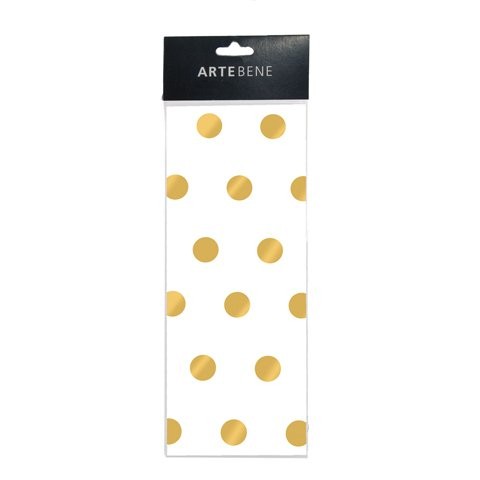 Tissue Papier Dots gold