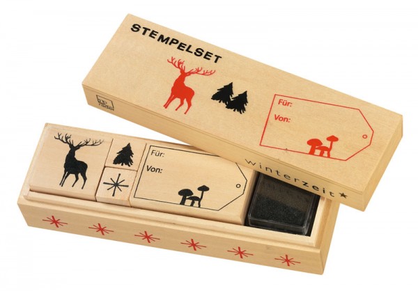 Stempel Set Hirsch