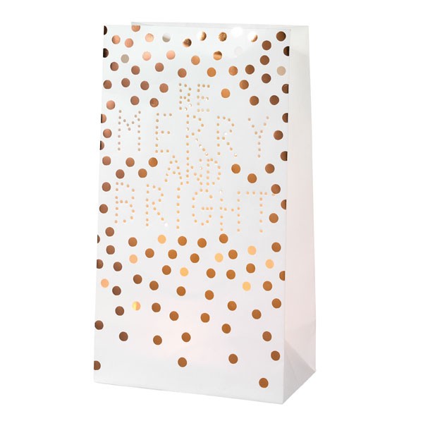 Lichttüten 2er-Set Be merry and bright