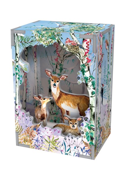 3D Diorama, Wilde Winterlandschaft