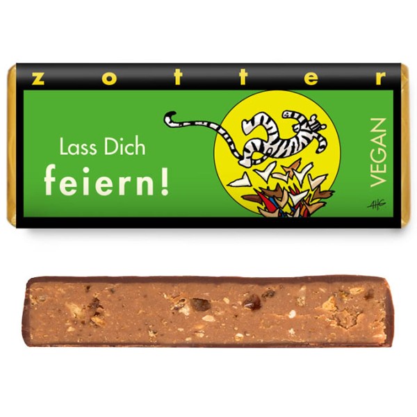 Schokolade "Lass dich feiern" - vegan