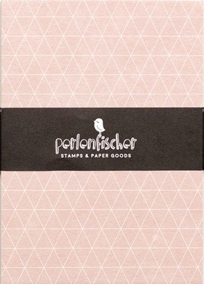 Postkarten Gitter Rauten Rosa