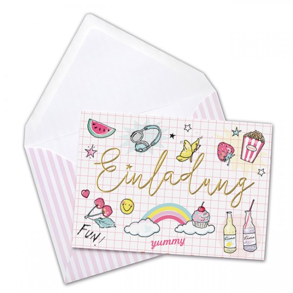 Einladungskarten Einladung Girlpower