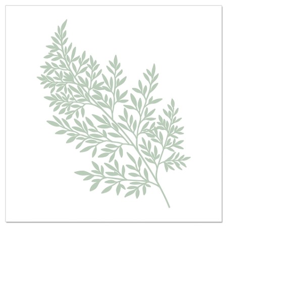 Cocktailservietten – Farn lindgrün