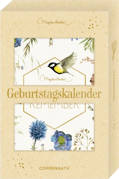 Geburtstagskalender mit Holzfuß