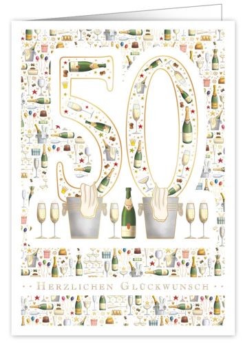 Herzlichen Glückwunsch (50) Karte