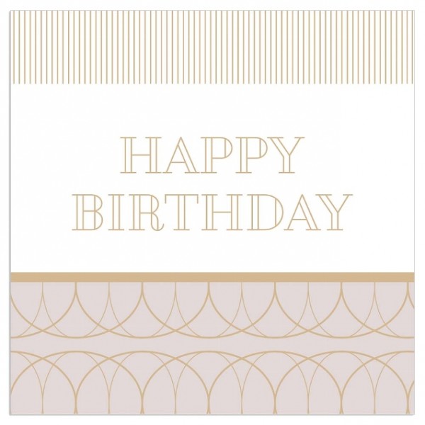 Servietten – Happy Birthday