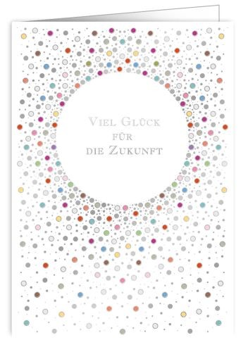 XL Karte Viel Glück für die Zukunft