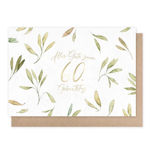 Klappkarte – 60. Geburtstag
