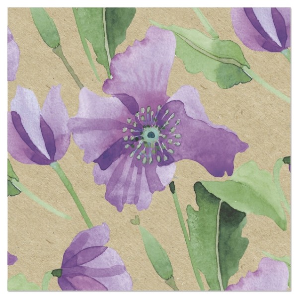 Servietten Organics – lila Blütentraum