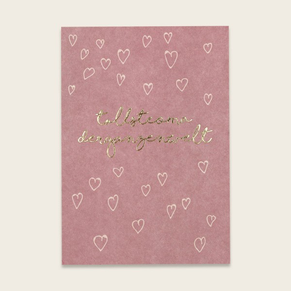 Postkarte mit Goldeffekten – Tollste Oma der ganzen Welt