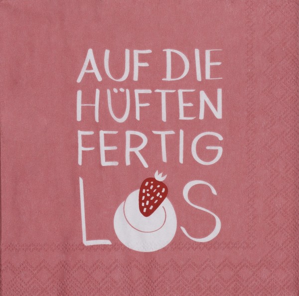 Cocktailservietten – Auf die Hüften fertig los