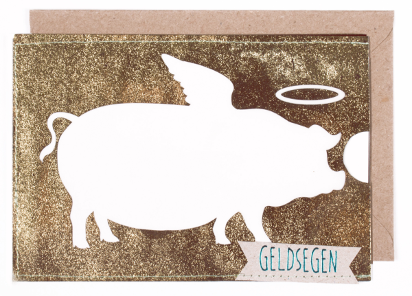 Scheinchen Schweinchen Karte – Geldsegen