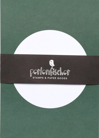 Postkarten Dot Dunkelgrün