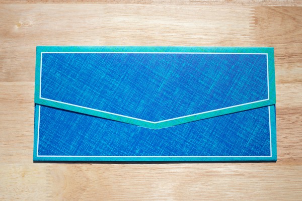 Geschenkumschlag blau