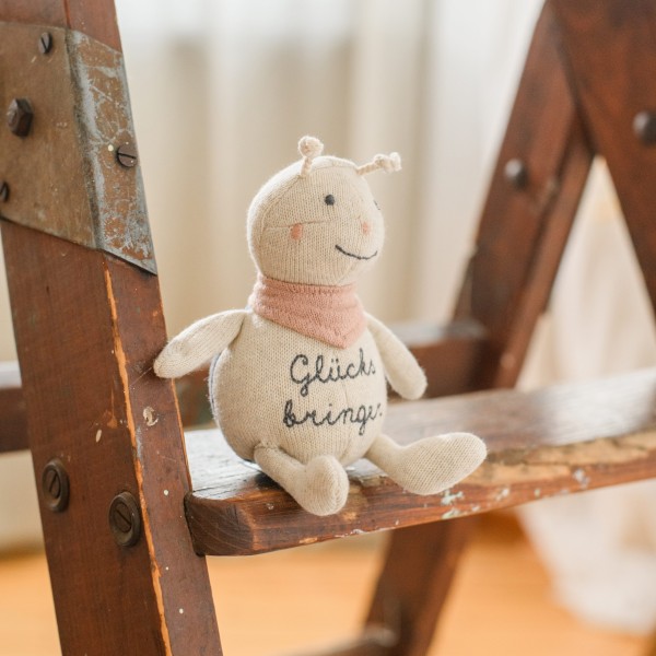 Marienkäfer "Glücksbringer" creme/blau/rosa