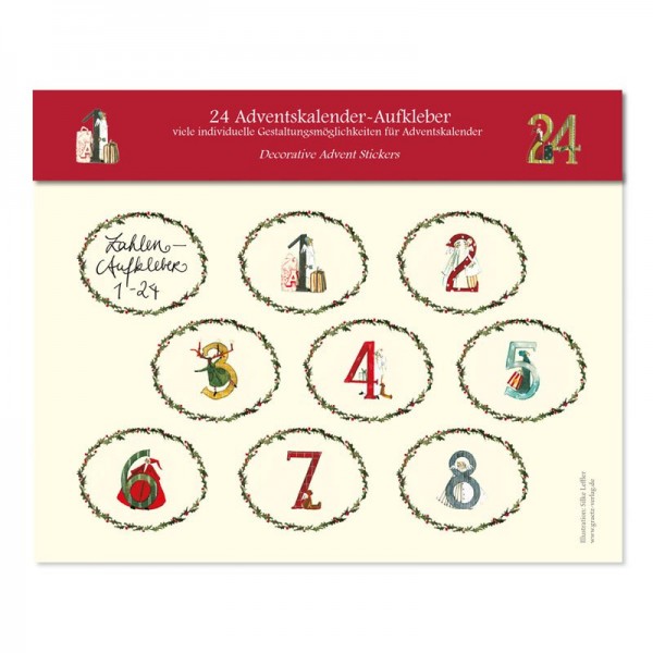 Adventskalender Aufkleber