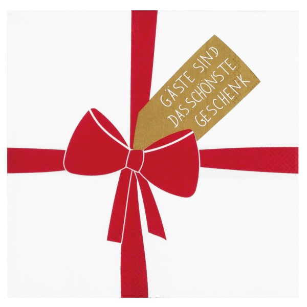 Servietten – Gäste sind das schönste Geschenk